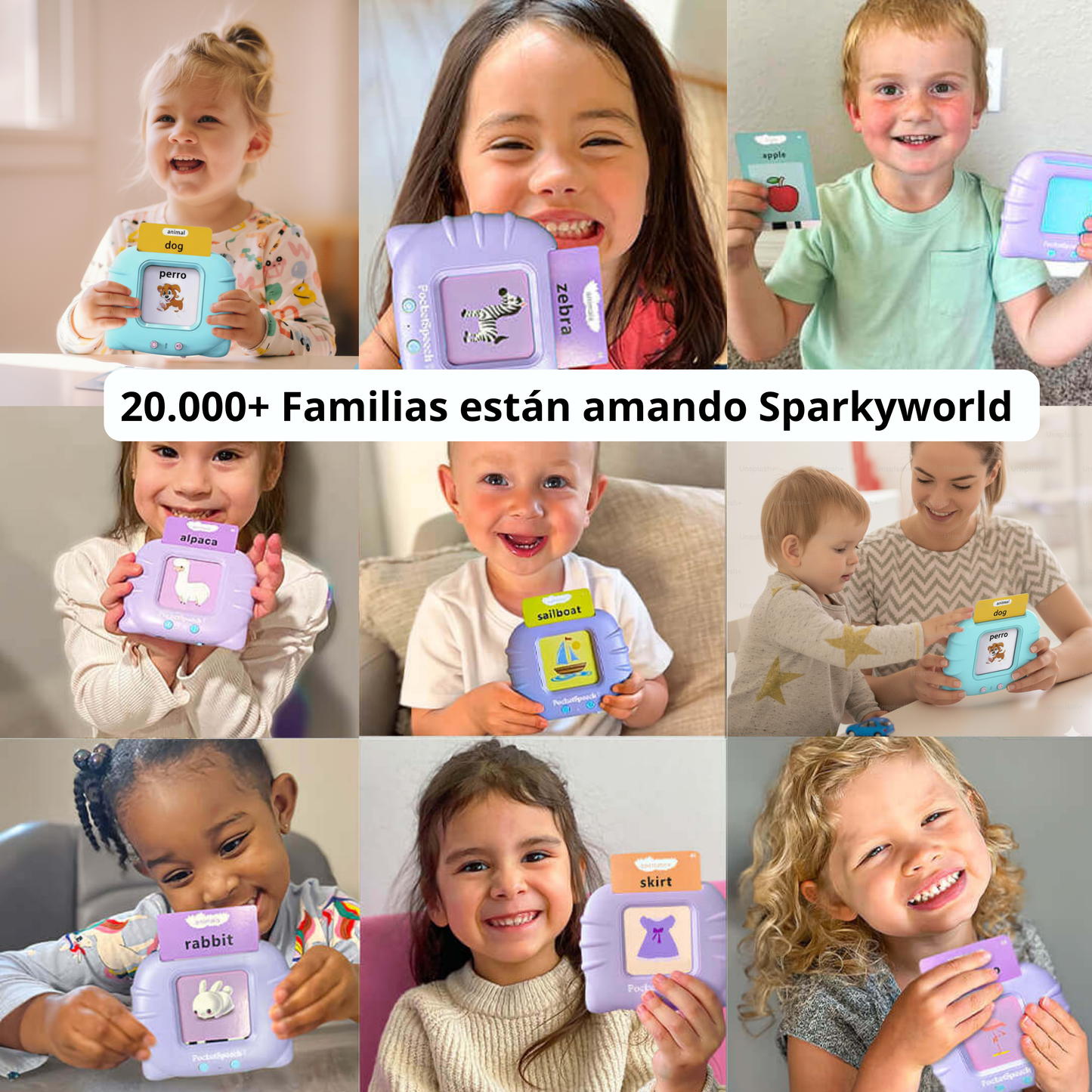 Lector de tarjetas billingües Original