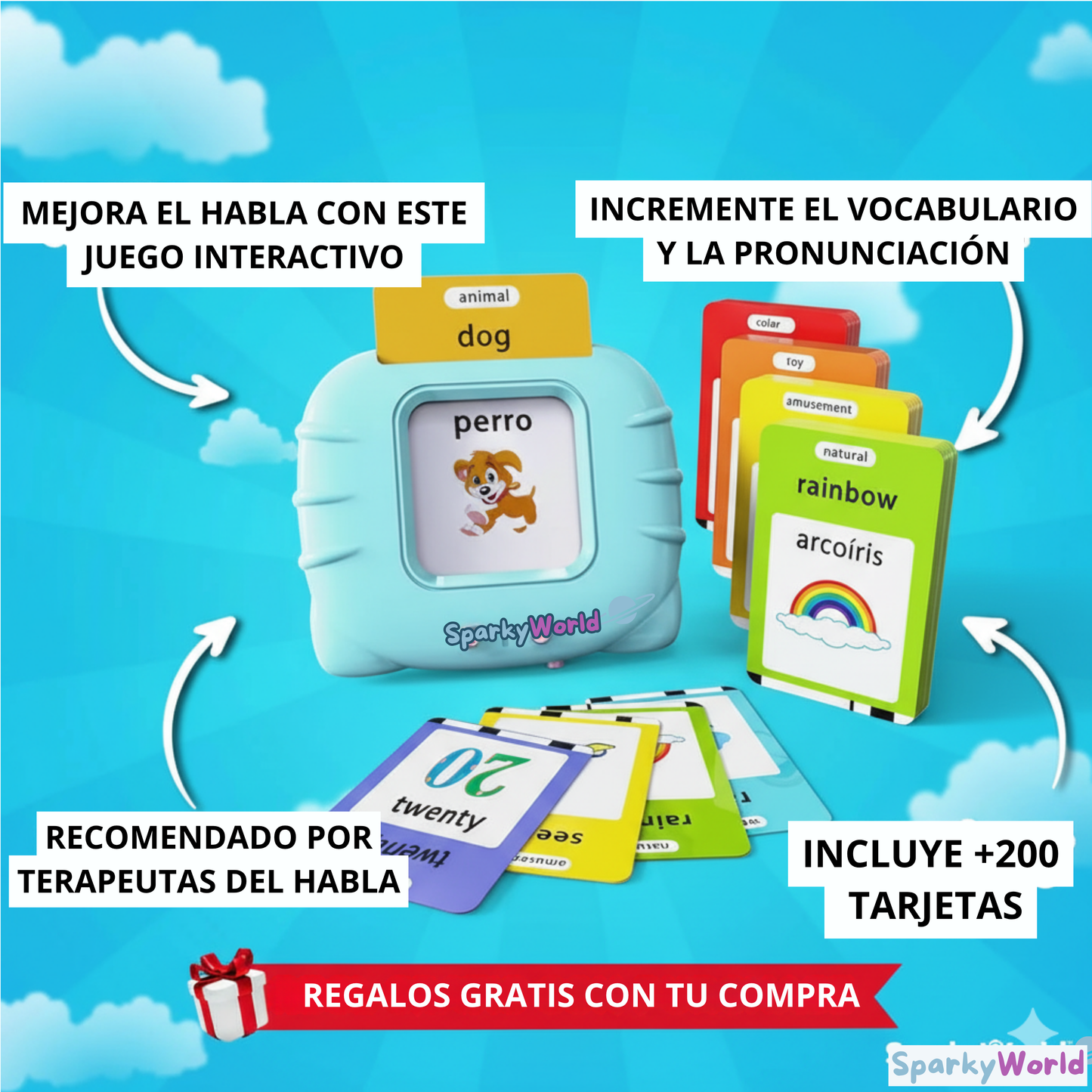 Lector de tarjetas billingües Original